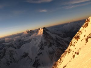 Foto del Broad Peak, vist en el descens del K2 