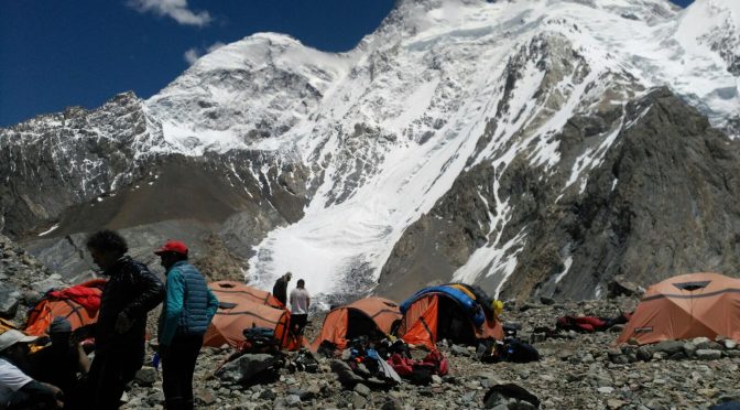 Imatges del camp base del Braod Peak