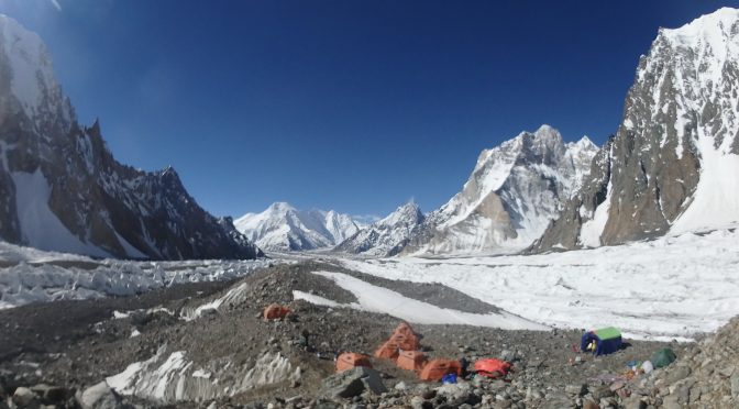 Cadiach i la resta de la cordada ja descansen al camp base del Broad