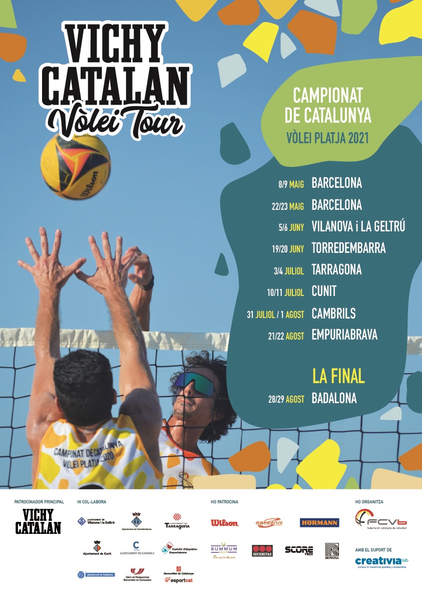 cartell del campionat Vichy Volei Tour