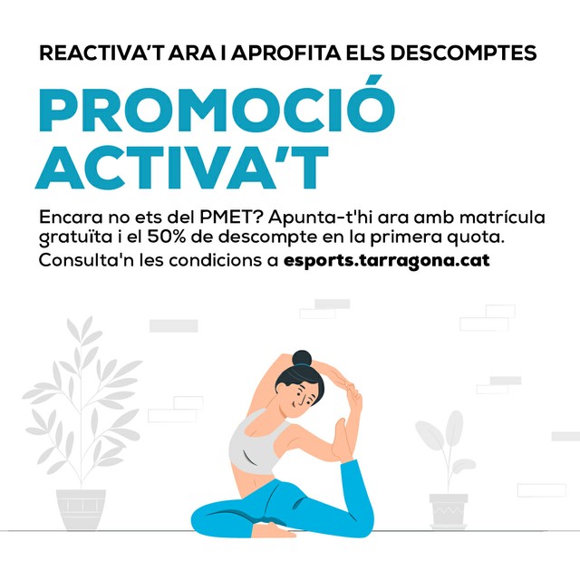 Cartell campanya promocional Activa't