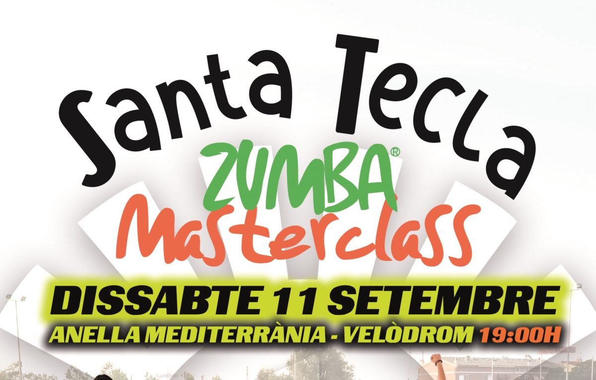 Cartell zumba Santa Tecla 2021
