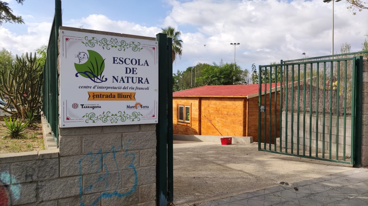 Escola de Natura Francolí cartell entrada