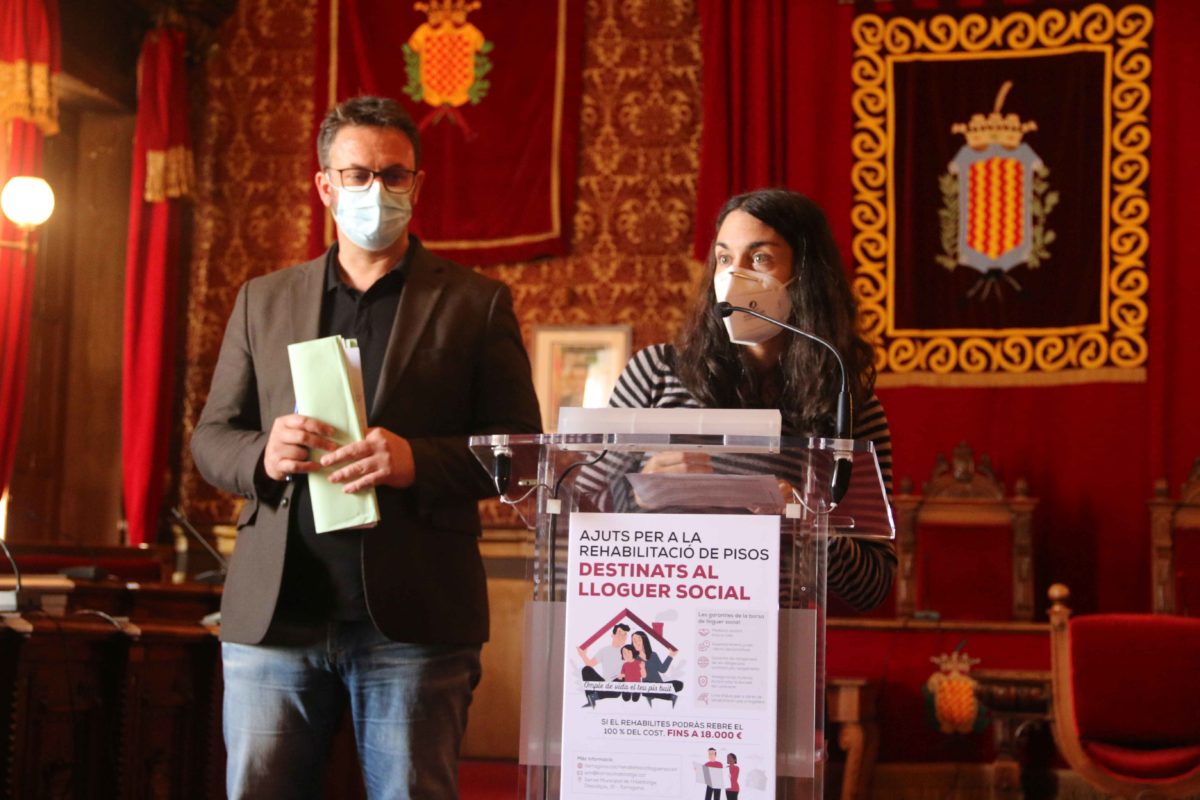 A l'esquerra, Jordi Dies i, a la dreta, Eva Miguel