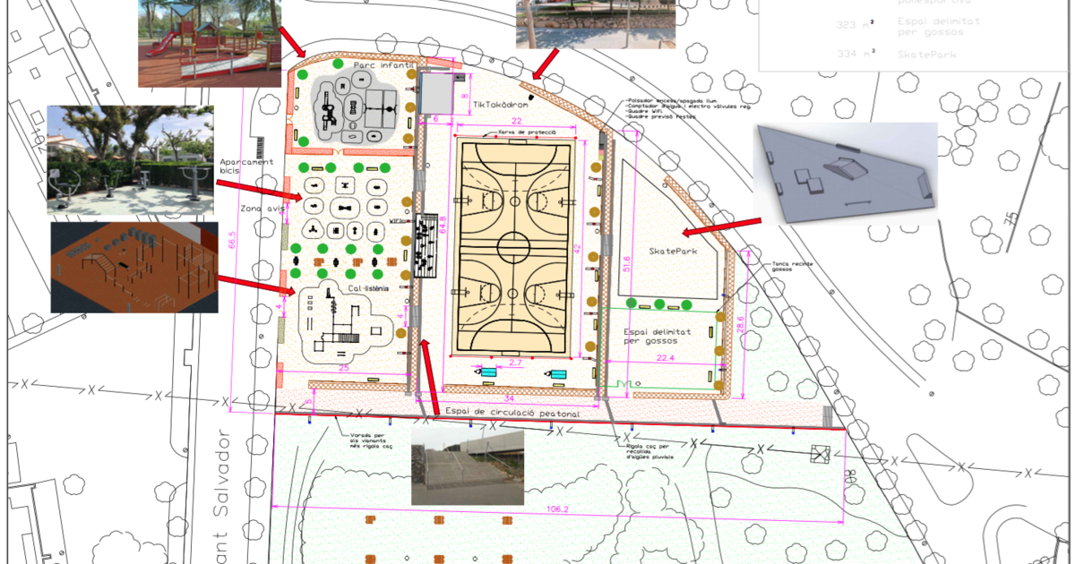 L'Ajuntament de Tarragona ha tret a licitació el projecte per construir un espai ludicoesportiu al barri de Sant Salvador.