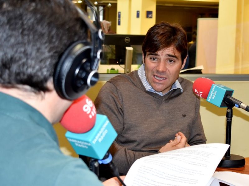 El portaveu de Junts per Tarragona, Dídac Nadal, als estudis de Tarragona Ràdio.