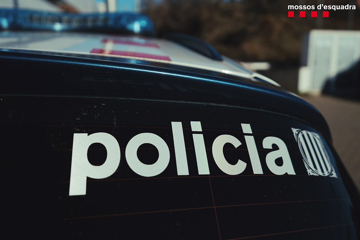 Un vehicle dels mossos d'Esquadra