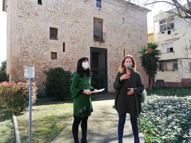 Imatge de la roda de premsa de presentació del projecte per la Torre Forta.