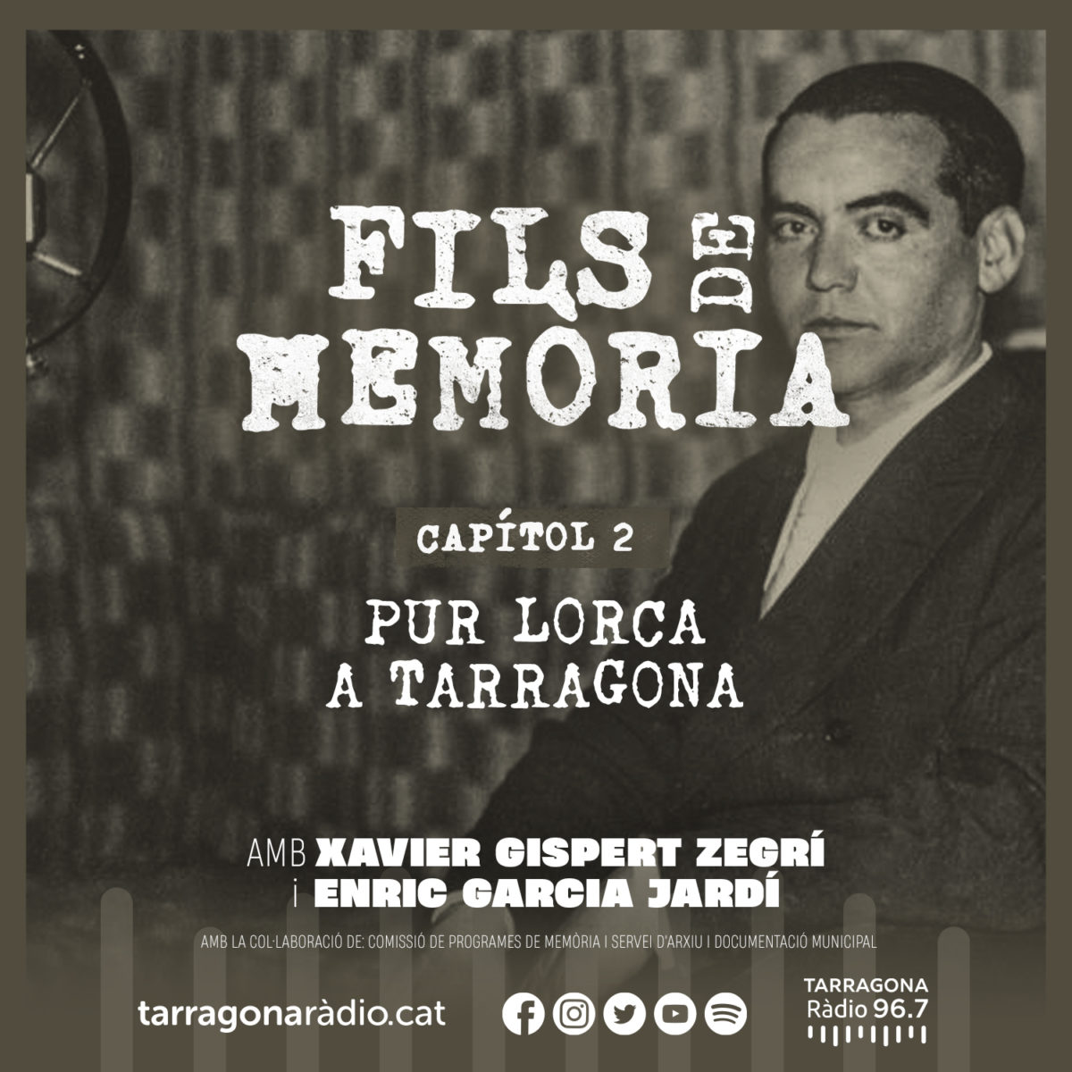 Nou episodi de 'Fils de Memòria', dedicat a Lorca.