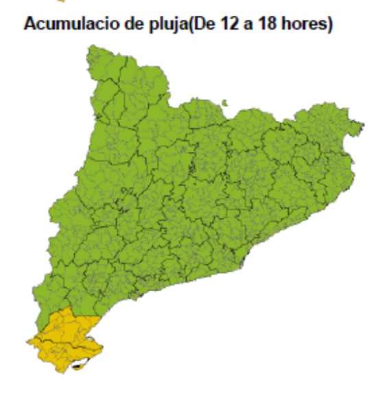 perill ebre pluja mapa cat