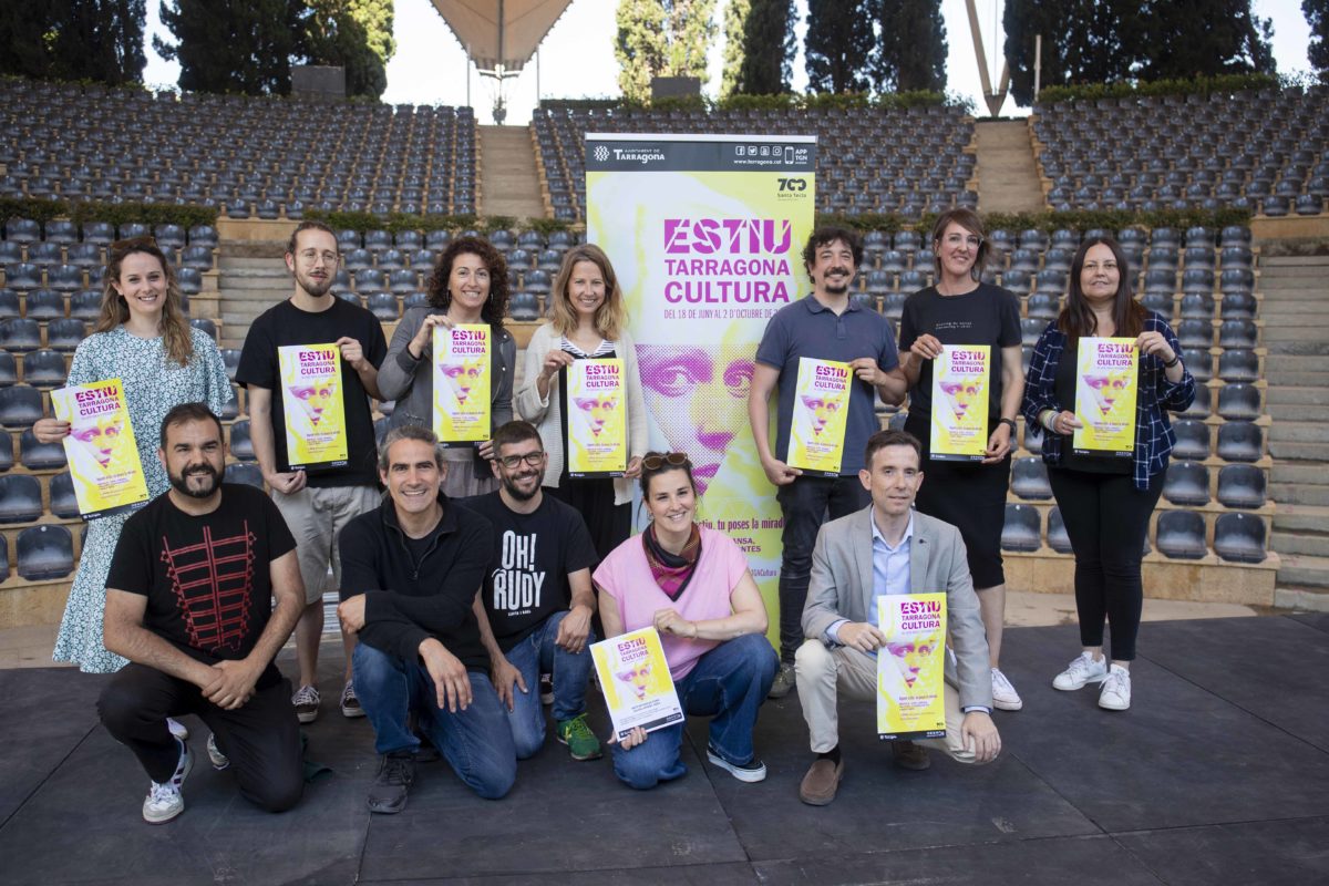 Roda de premsa de l'Estiu Tarragona Cultura 2022 al Camp de Mart. Foto: Tjerk van der Meulen.