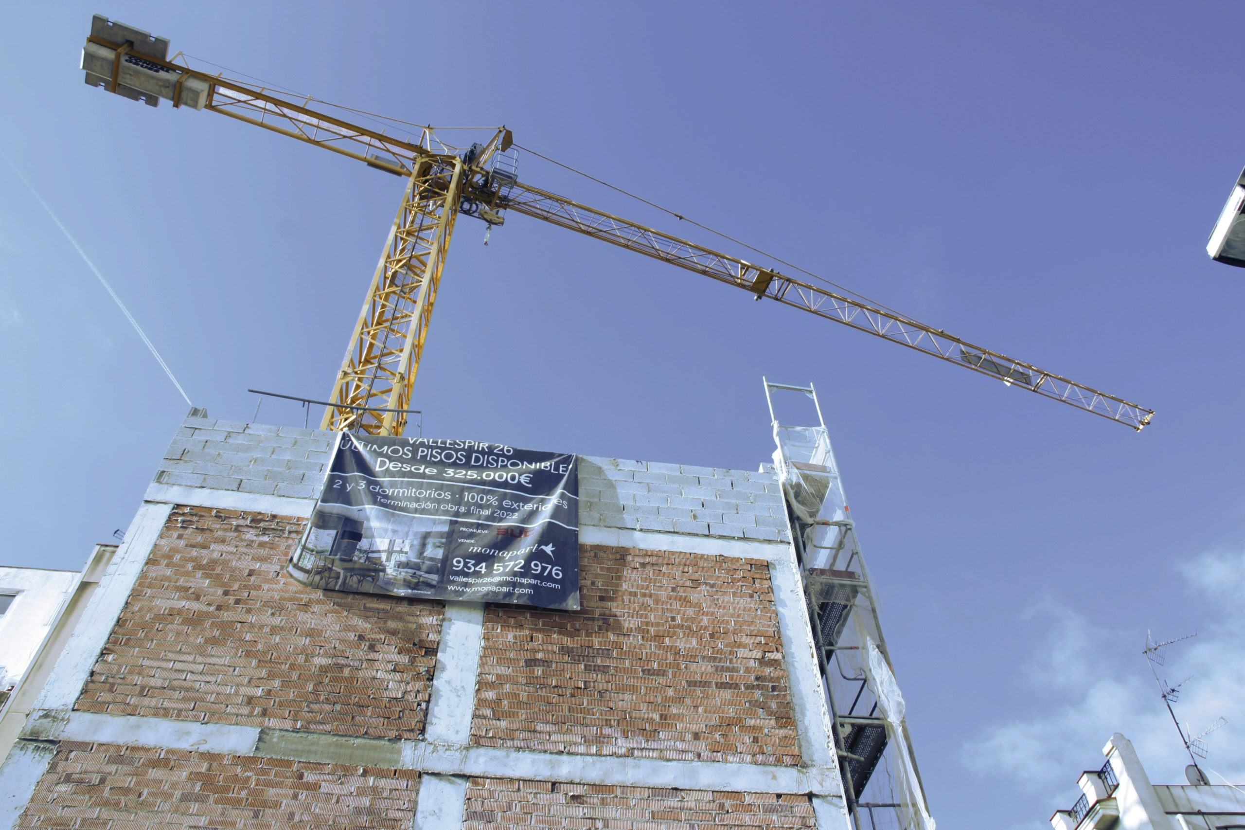 grua d'un edifici en construcció