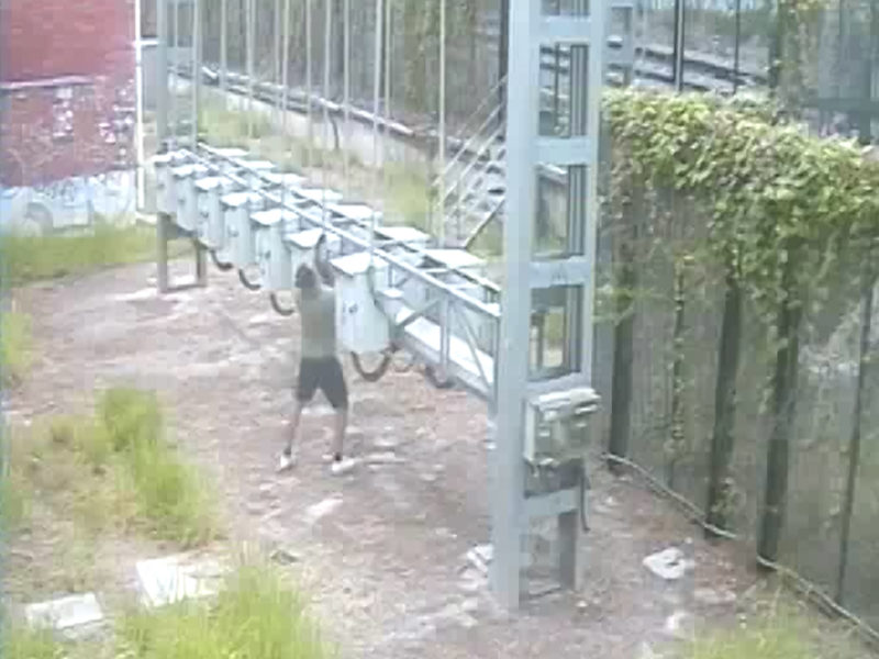 PRESSUMPTE LLADRE que robava cablejat al Corredor mediterrani