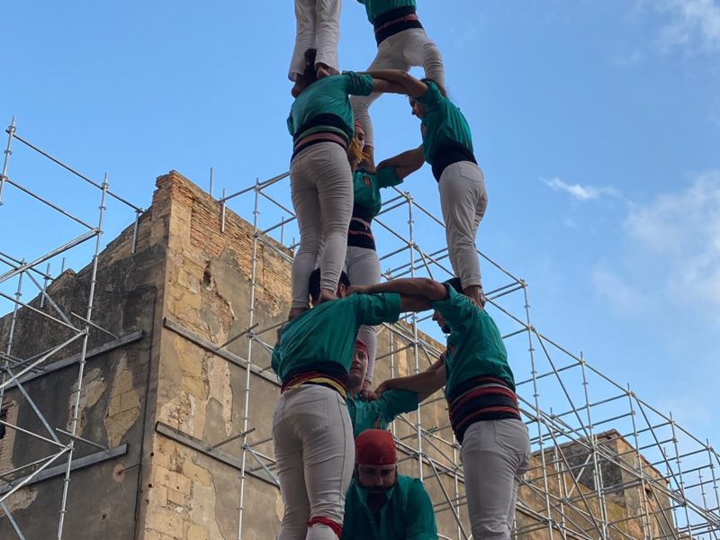 Un 3 de 7 dels Castellers de Sant Pere i Sant Pau a l'actuació Tarragona Ciutat de Castells (Castellers de Sant Pere i Sant Pau)