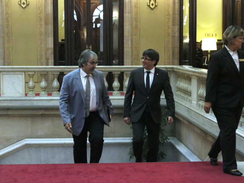 Joaquim Nin amb Carles Puigdemont