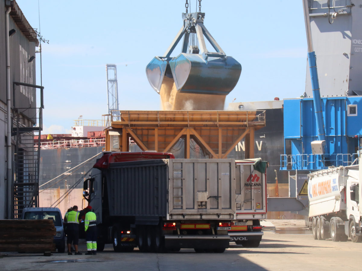 Grua i camió