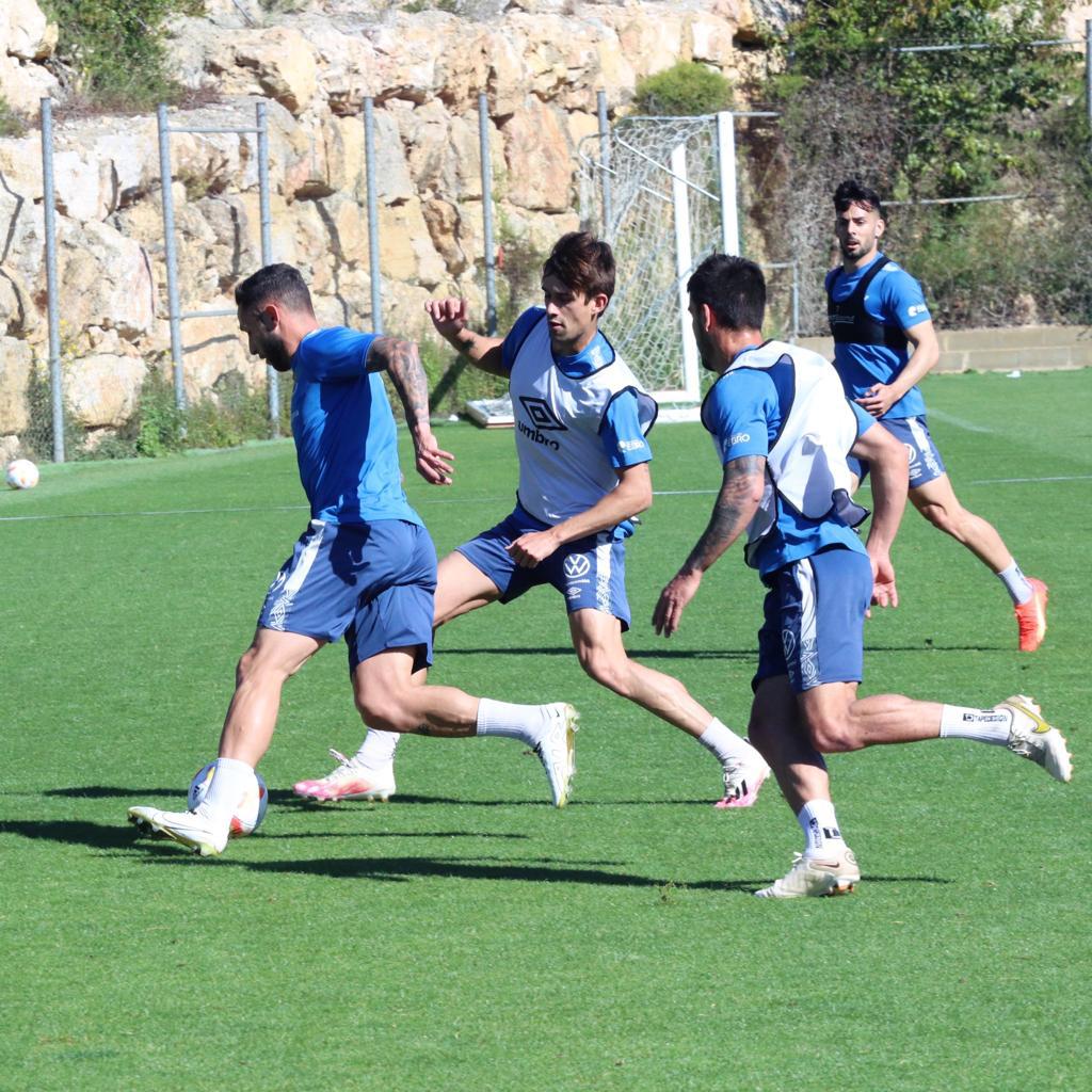 Entrenament del Nàstic previ al partit contra Osasuna Promesas