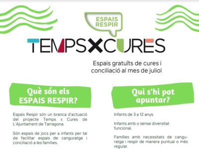 Balanç positiu del ‘servei Respir’ de la conselleria d’igualtat de Tarragona