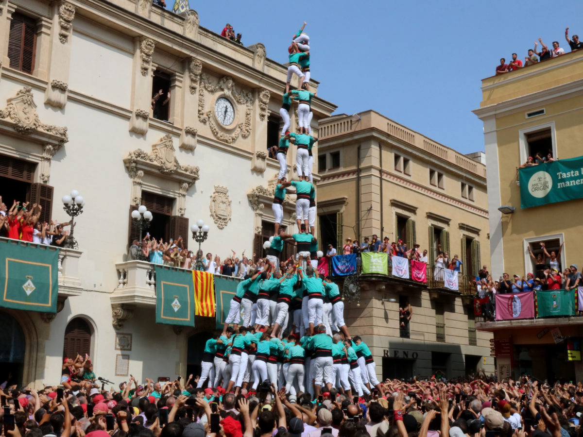 3 de 10 amb folre i manilles descarregat pels Castellers de Vilafranca a Sant Fèlix 2023 Data de publicació: dimecres 30 d’agost del 2023, 12:41 Localització: Vilafranca del Penedès Autor: Gemma Sánchez