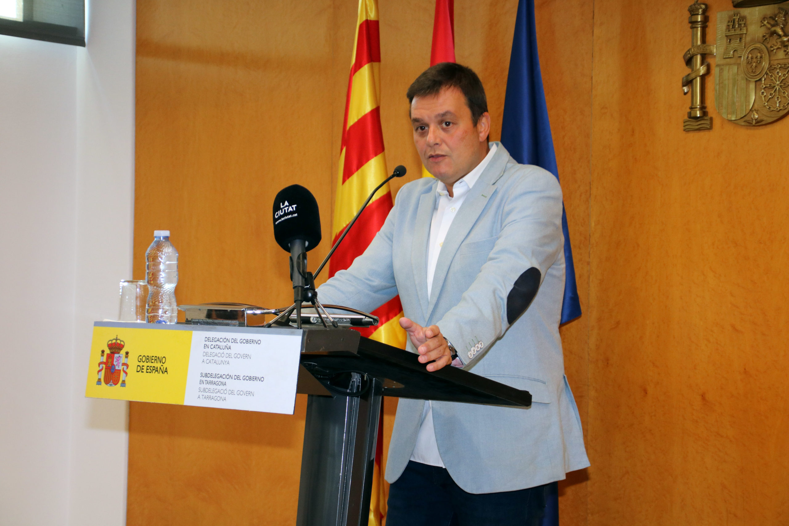 Víctor Francos, president del Consell Superior de l'Esport (CSD), Víctor Francos, valorant l'última hora del cas del president de la Real Federació de Futbol (RFEF), Luis Rubiales, des de la subdelegació del govern espanyol a Tarragona Data de publicació: dilluns 28 d’agost del 2023, 20:31 Localització: Tarragona Autor: Toni Jaimez/Mar Rovira