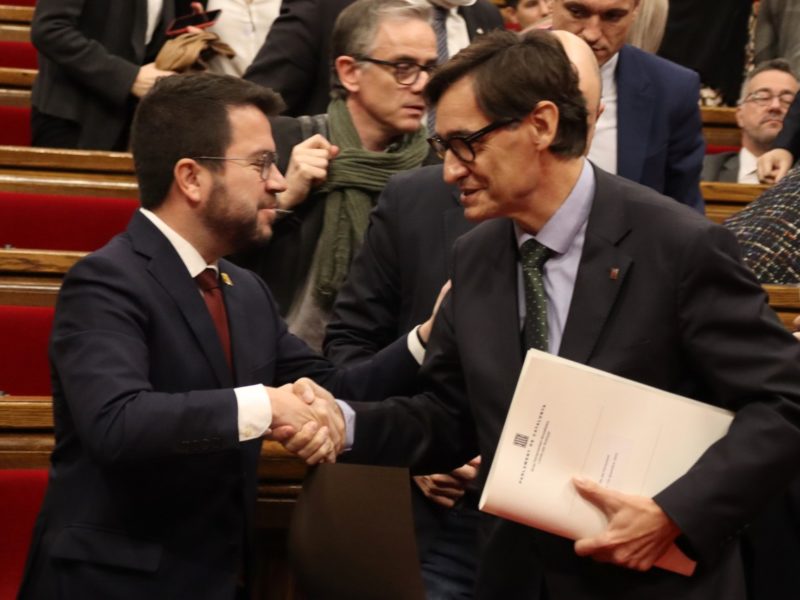Pere Aragonès i Salvador Illa