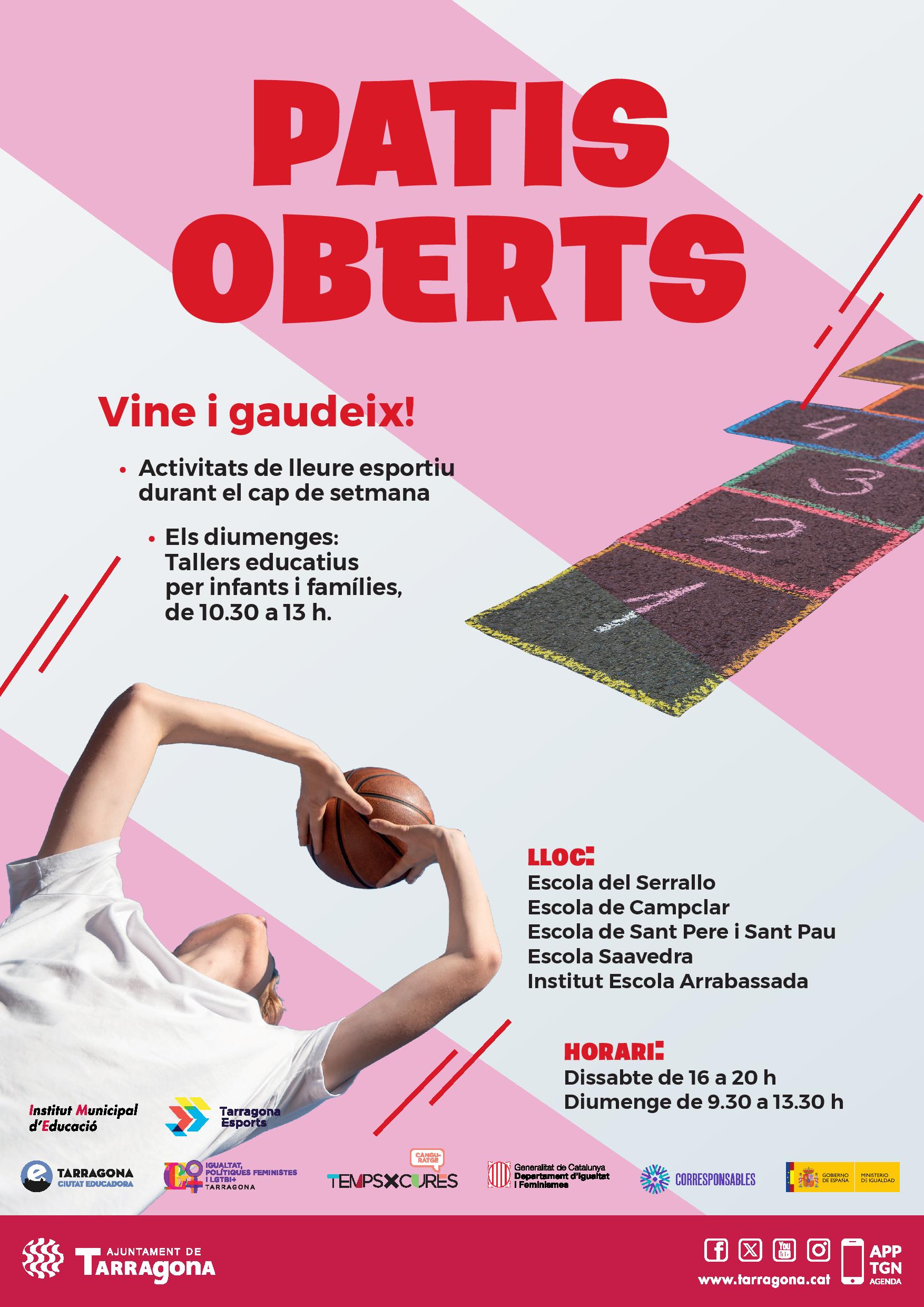 Els Patis Oberts amplien l’oferta de tallers ludicoeducatius a infants ...