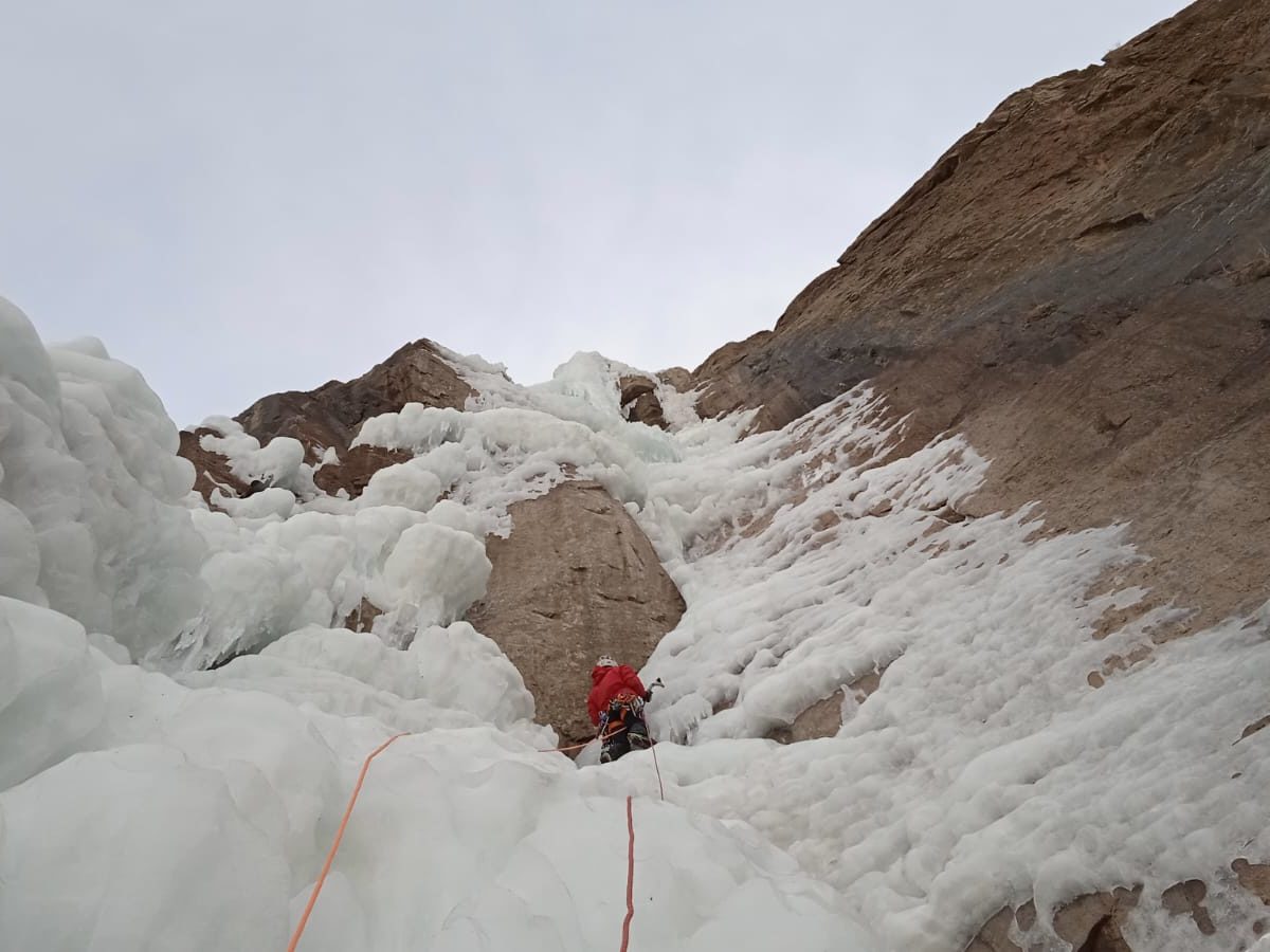 The Masri Gyad. WI 4+, amb els seus 480 metres és la cascada més gran de l'Índia. Foto: David Graells.