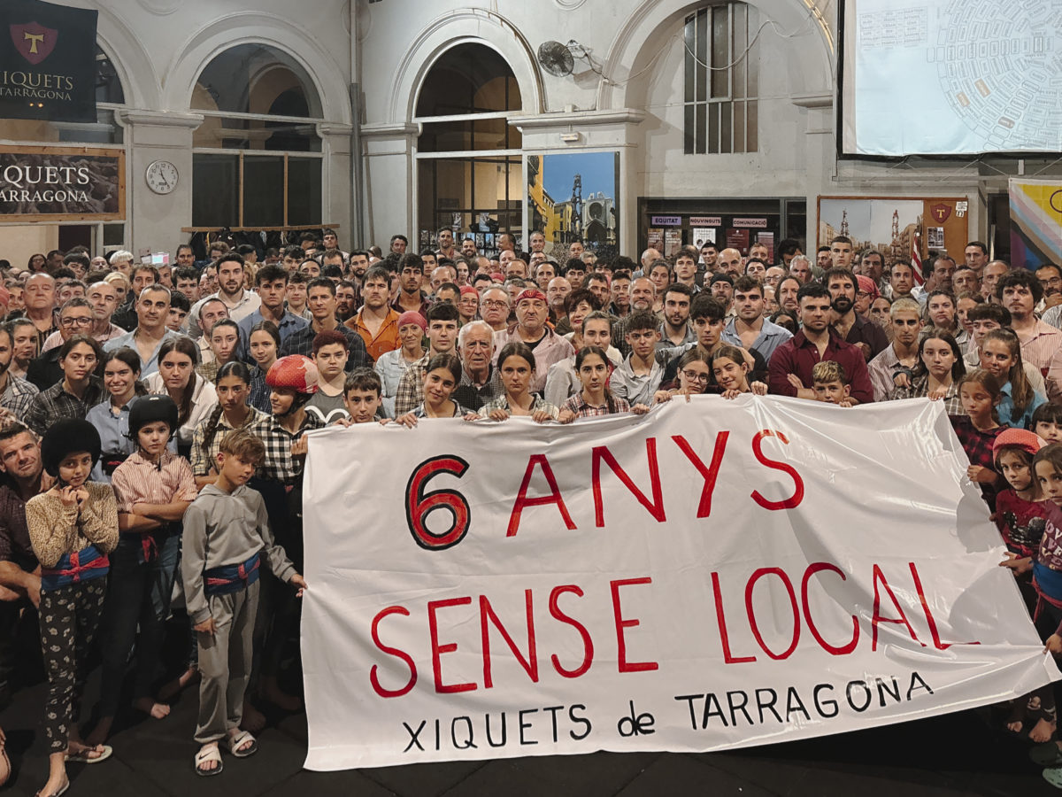 Els Xiquets de Tarragona reivindiquen solucions dignes a 6 anys sense local