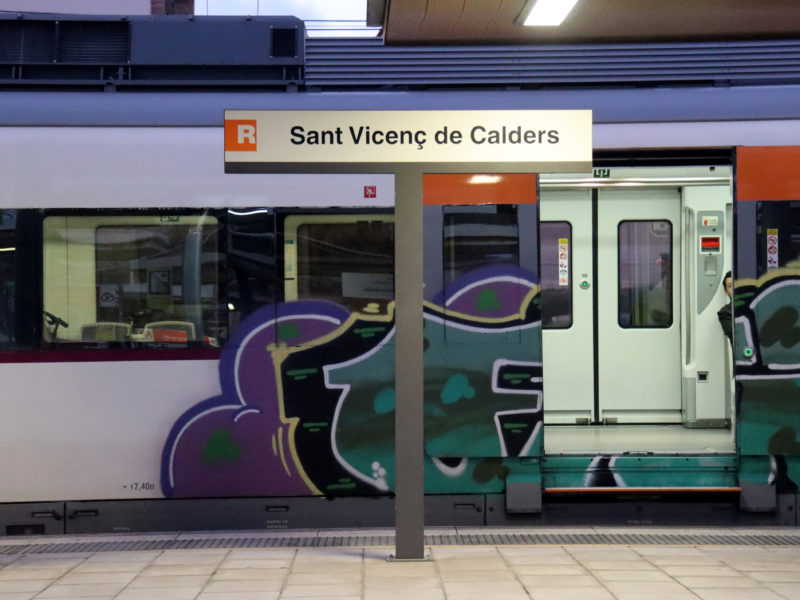 Imatge d'un tren a l'estació de Sant Vicenç de Calders Data de publicació: divendres 01 de novembre del 2024, 04:00 Localització: Reus Autor: Neus Bertola / Anna Ferràs / Maria Antònia Mesquida