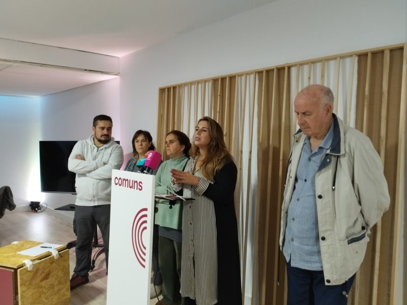 Gemma Tarafa i Candela López. Coordinadores Catalunya En Comú