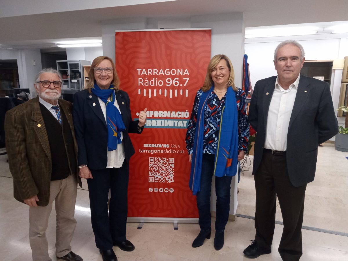 Montserrat Moral, gobernadora del Rotary, visita Tarragona