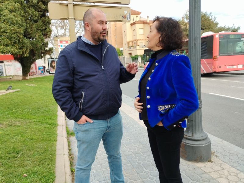 Xavi Puig, portaveu adjunt d'ERC a l'Ajuntament de Tarragona i laura Castel, senadora d'ERC