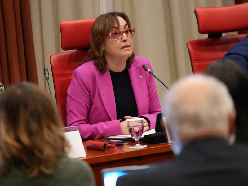 La consellera de Territori, Sílvia Paneque, durant la compareixença en comissió al Parlament Data de publicació: dimecres 19 de març del 2025, 16:28 Localització: Barcelona Autor: Nico Tomás