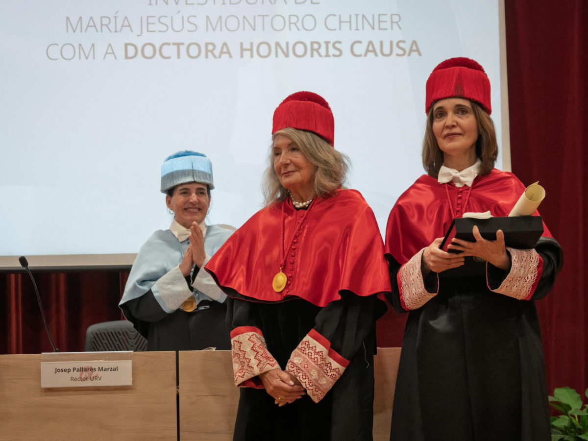L’experta en dret ambiental María Jesús Montoro és investida doctora honoris causa per la URV