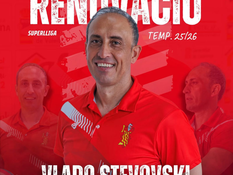 Vlado Stevovski continuarà al capdavant del CV Sant Pere i Sant Pau