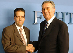 Salvador Pellicer amb Josep Martí Seró