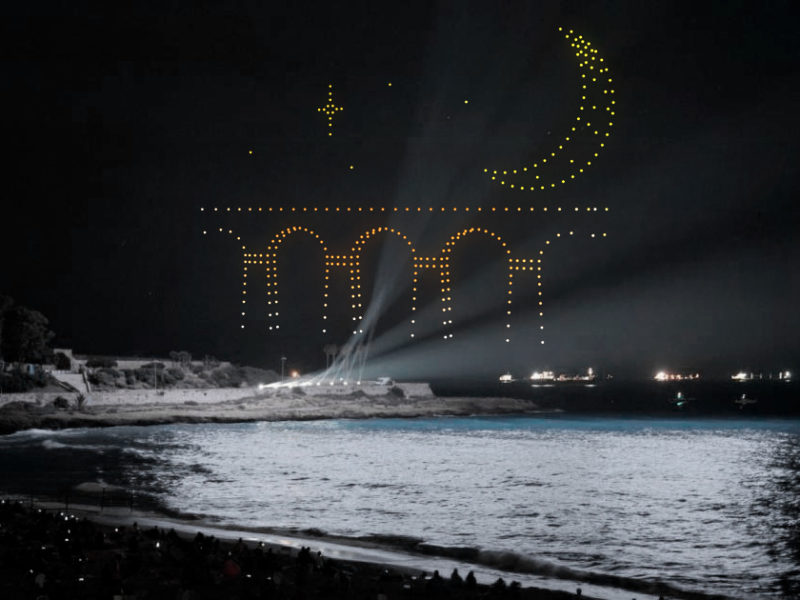 Uns 300 drons il·luminaran el cel durant la nit prèvia al Concurs de Focs Artificials