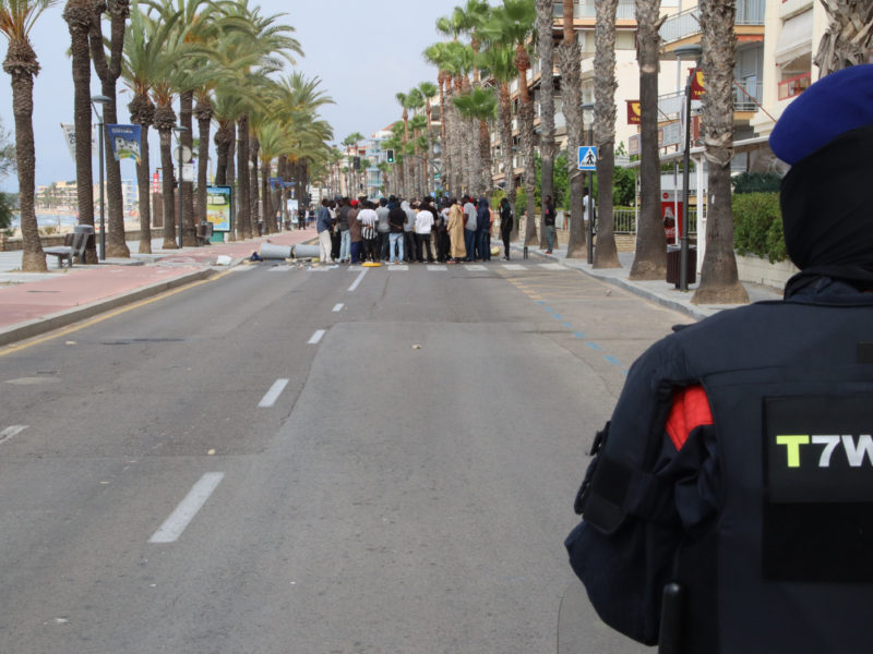 Foto ACN: manters i Mossos a Salou