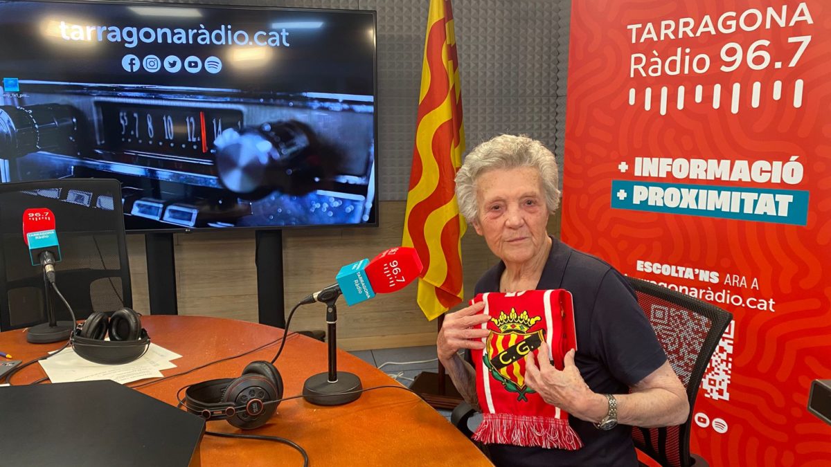 Conchita Moreno, primera dona directiva del Nàstic, al 'Cafè, copa i puro' (6 de juny de 2025)