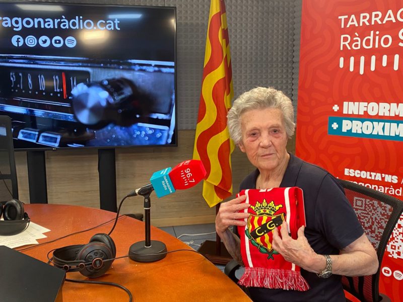 Conchita Moreno, primera dona directiva del Nàstic, al 'Cafè, copa i puro' (6 de juny de 2025)