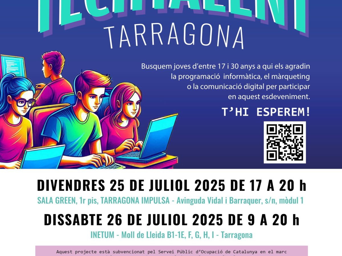 Tarragona Impulsa prepara la 2ª edició de la Hackaton Techtalent