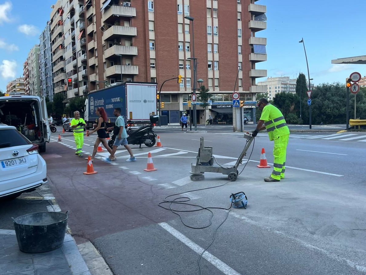 En marxa la supressió del carril bici de Pere Martell