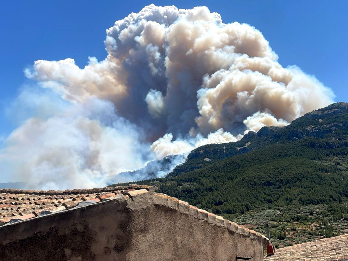 Confinen Paüls, Xerta, Alfara de Carles i Aldover per l’incendi forestal del Baix Ebre, que ja ha afectat 150 hectàrees
