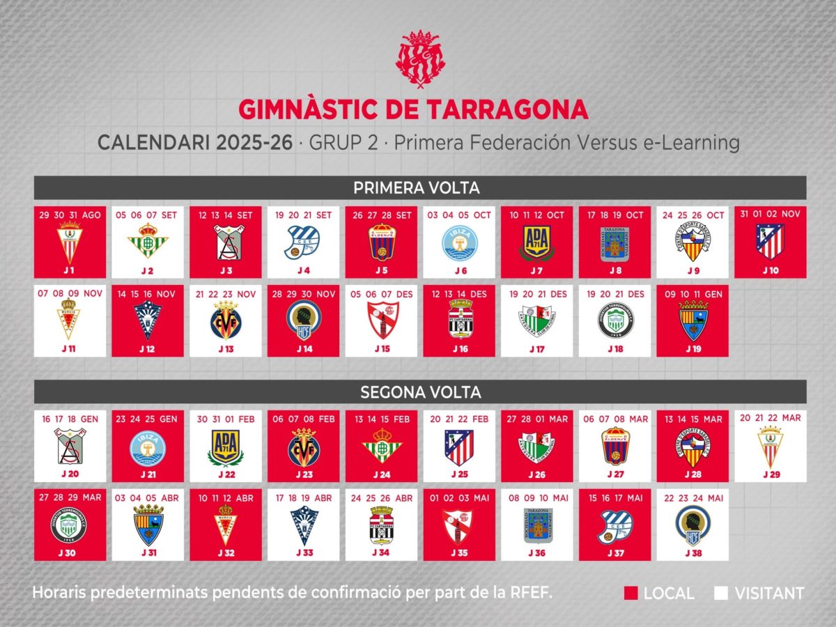 L’Algecires serà el primer rival del Nàstic la temporada 25/26