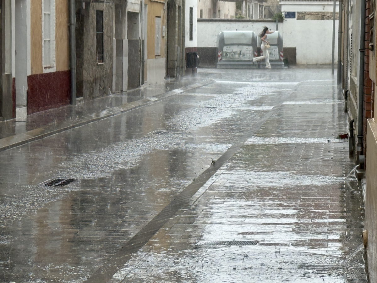 Pluja als carreres de Terrassa