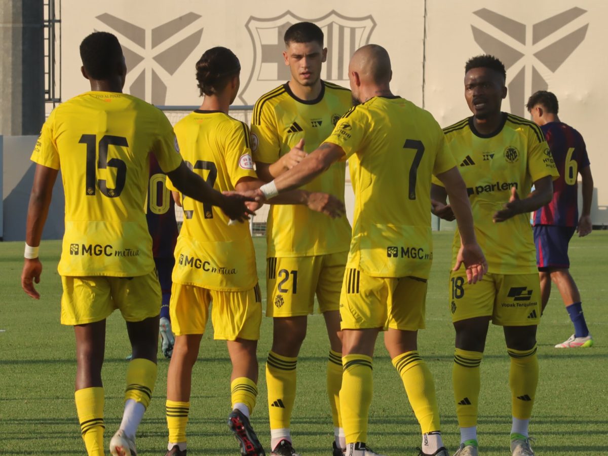 Un Nàstic molt més rodat guanya al Barça Atlètic (1-3)