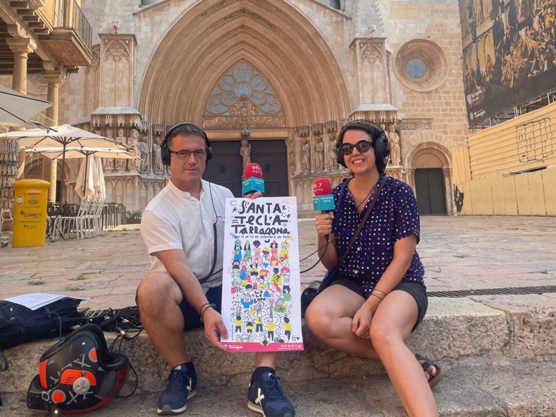 Anduluplandu (Bet Díez) autora del cartell de Santa Tecla del 2025, al programa Obert per Vacances