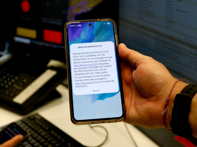 Alerta al mòbil