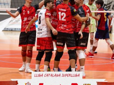 El CV SPiSP es corona campió de la Lliga Catalana tot i la derrota contra el Barça Voleibol