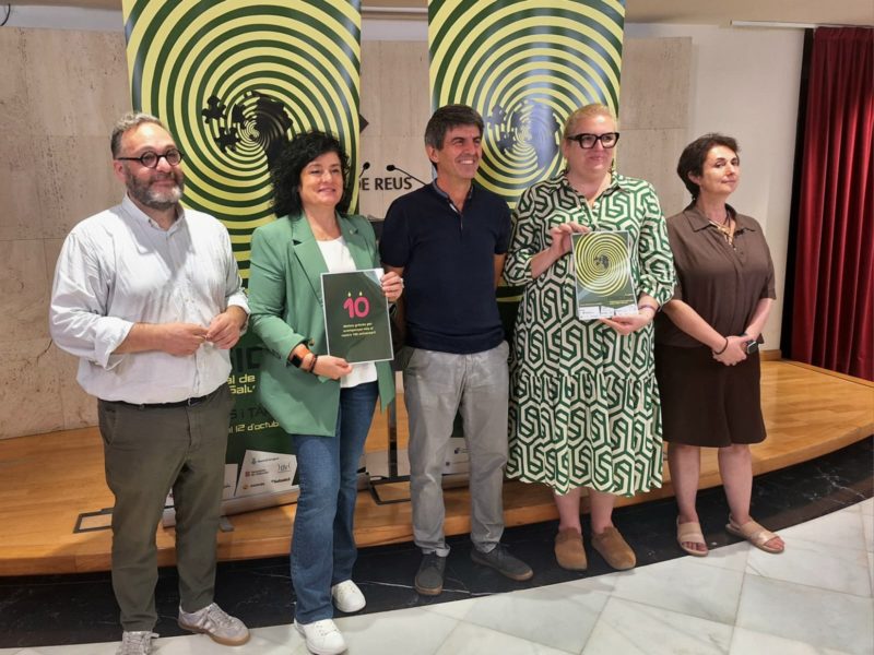 Sandra ramos i Jaume Descarrega a la presentació del Psicurt